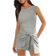 thumbnail image 2 of Timegard Womens Rompers Sleeveless Workout Athletic Zipper Back Pocket Short Jumpsuits Summer Fashion, 2 of 7
