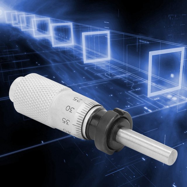 0.01mm Accuracy Silver Colour Inner Diameter Measuring Tool, Round Type Micrometer, Metal 0-13mm Inside Micrometer, For Measurement Tool Measurement Gauge Flat Head With Nut