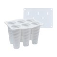 thumbnail image 1 of 6 Cavity Silicone Ice Cream Molds With Lid for Homemade Frozen Treats, 1 Set, 1 of 1