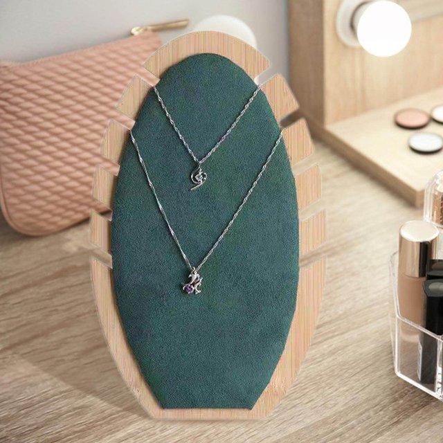 ziyahi Bois Collier Présentoir Support Collier Présentoir Vert