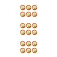 thumbnail image 1 of Maytalsory 6pcs Birthday Party Disposable Tableware Paper Plate Colored Dessert Plate Adult Children Birthday Party Baby Shower Decoration Popularity 3Set, 1 of 6