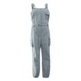 thumbnail image 2 of Innerwin Jumpsuits Sleeveless Women Long Pants Summer With Pockets Solid Color Romper Gray 4XL, 2 of 7