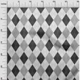 thumbnail image 3 of oneOone Velvet Dark Gray Fabric Check Argyle Craft Projects Decor Fabric Printed By The Yard 58 Inch Wide, 3 of 4