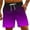 Purple, variant on Meichang Mens Gradient Swim Trunks Summer 5 Inch Quick Drying Swimming Shorts Casual Elastic Waist Surfing Boardshorts Lightweight Drawstring Bathing Suits with Pockets Yellow S