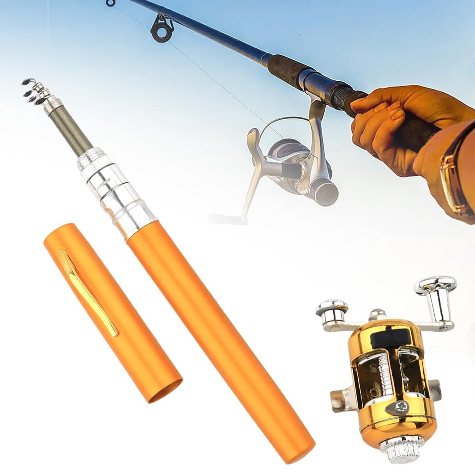 2024 Pen Style Pocket Fishing Rod Aluminum Alloy Mini Telescopic Rod For Outdoor Anglers