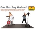 thumbnail image 4 of POGAMAT Premium Large Exercise Mat - 6 ft X 4 ft X 1/4"" Thick Durable Workout Mat For Home Gym Flooring - Works Great For All Cardio Yoga Mat Exercise Bike Mat - Use With Or Without Shoes, 4 of 5