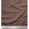 thumbnail image 1 of Soimoi Moss Georgette Fabric Geometric Small Printed Fabric 1 Yard 42 Inch Wide, 1 of 3