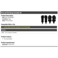 thumbnail image 3 of Strut and Coil Spring Assembly Set 4 Piece Set - Compatible with 2009-2013 Subaru Forester, 3 of 4