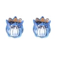 thumbnail image 1 of 2 Pcs Plastic Electronic Candle Light Liliaceous Flower Shaped Flameless LED Tea Light Candle for Wedding Party Table Centerpiece Decoration with Transparent Glow Blue Pink Coffee Clear, 1 of 6