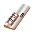 thumbnail image 2 of Electric Knife Sharpener Automatic Adjustable Kitchen Tool for Fast Sharpening Knives Scissors Orange,1 x Electric Knife Sharpener 1 x Usb charging cable,Orange, 2 of 9