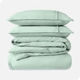 thumbnail image 2 of Bare Home Organic Cotton Duvet Cover Set, 300 Thread Count, Percale Weave, Full/Queen, Willow, 2 of 5