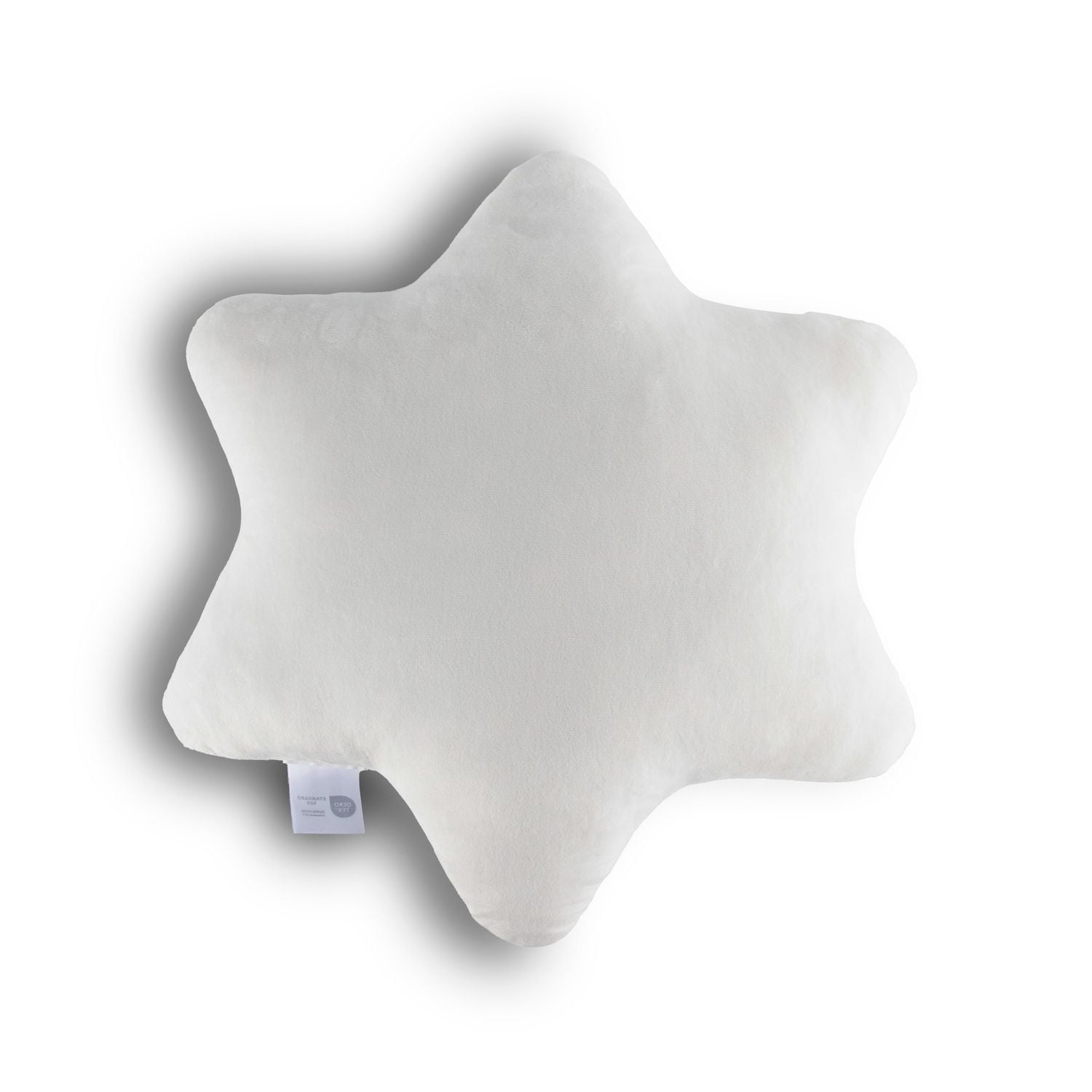 Frozen Oreiller Décoratif en Forme de Flocon de Neige pour Enfants, 40.6 cm Flocon de Neige Blanc