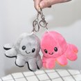 thumbnail image 3 of Qiaoxi Pendentif en Peluche Pieuvre Réversible, Expression Double Face, Porte-Clés Pieuvre à Retourner, Jouet Poupée, 3 of 7