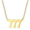 thumbnail image 3 of kurtrusly Collier Numéro d'Ange 111 - 999 Collier Collier en Acier Inoxydable Collier Numéro d'Or Bijoux Numérologie Type7, 3 of 5