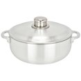 thumbnail image 1 of Chef Pro Commercial Grade Aluminum Caldero Stock Pot, 3.8 Quarts, Silver, with Lid, 1 of 6