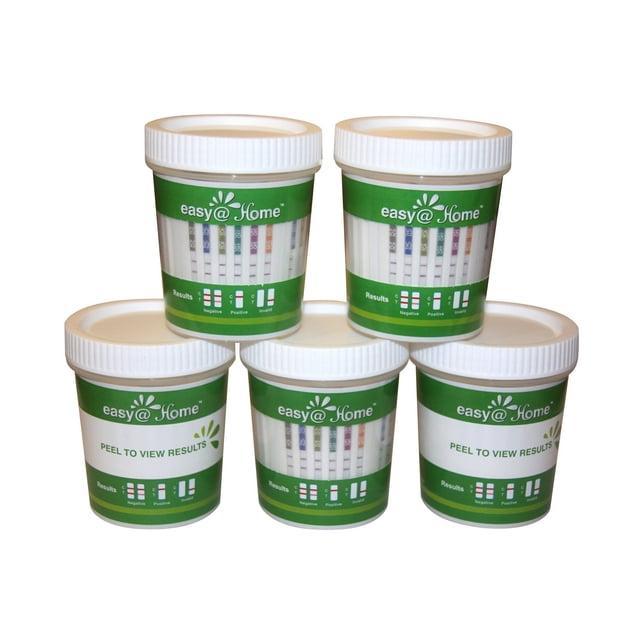 Easy@Home 5 Panel Urine Drug Test Cup, Instant Results, 5 Count