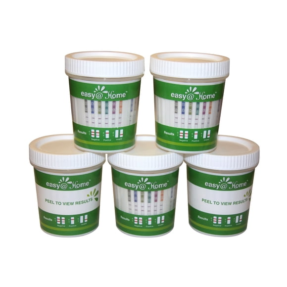 Easy@Home 5 Panel Urine Drug Test Cup, Instant Results, 5 Count