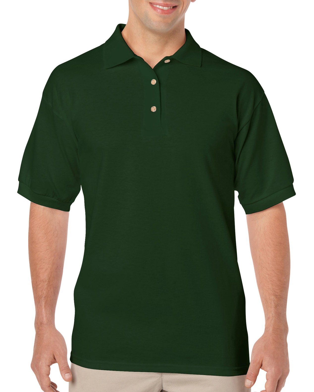 Gildan Mens DryBlend Jersey Sport Shirt , S, Forest Green