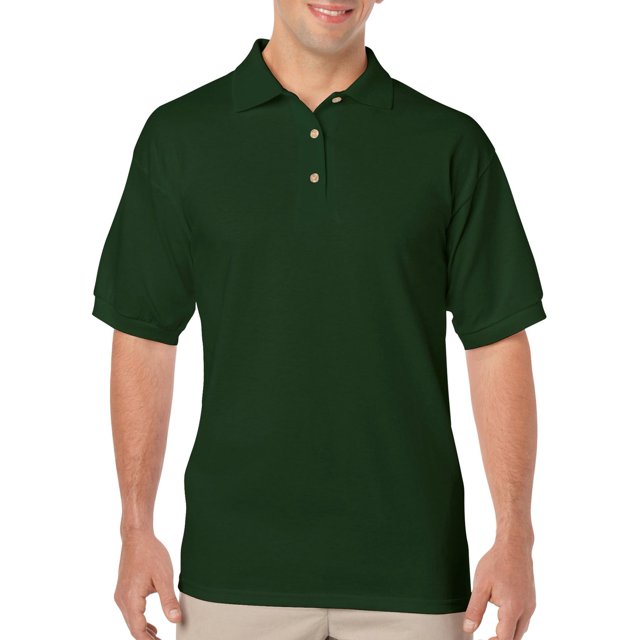 Gildan Mens DryBlend Jersey Sport Shirt , S, Forest Green