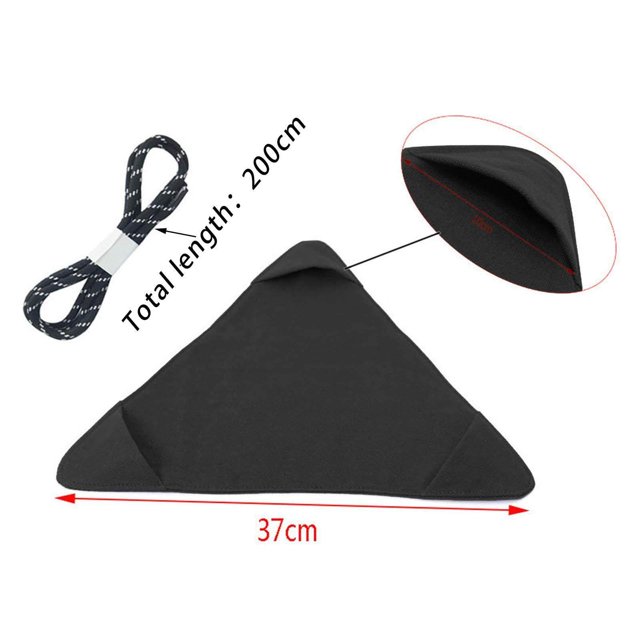 fastboy Canvas Camping Triangle Stool Cloth Travel Hiking Gardening Backpacking Black