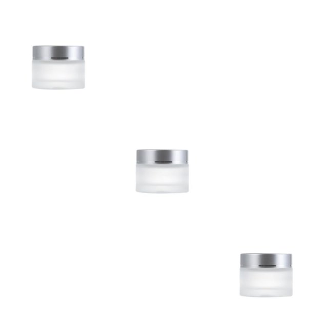 Xingzhi Durable And Wear-resistant Matte Cosmetic Jars Convenient And Multipurpose silvery 50g,1 3Set