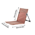 thumbnail image 3 of Portable Ultralight Folding Chair For Outdoor Camping Fishing Or Backpacking With Backrest And Compact Design In Brown E-215 Brown, 3 of 6