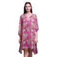 thumbnail image 1 of Bimba Caftan Court Aquarelle Robe Midi Plage Maillot de Bain par-Dessus WomensKaftan-S-L, 1 of 5