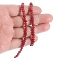 thumbnail image 4 of Unique Bargains 93 Pcs Perles en Pierre Naturelle 4 mm Perles Rondes en Pierre Précieuse pour Bricolage Bracelet Collier Fabrication de Bijoux Rouge Foncé, 4 of 4