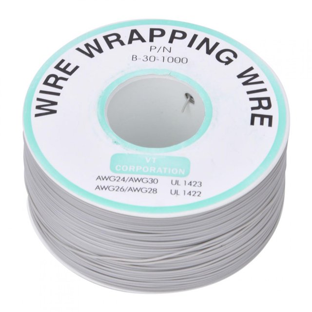 Gris OK Fil Imprimé Carte de Circuit Réparant Cuivre Étamé 30AWG Emballage Fil de Sautoir 300 Mètres