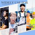 thumbnail image 2 of Queekay 50 Pcs Safety Glasses Impact UV Scratch Glasses Bulk Eye Protection for Men Working Lab Construction Science(Clear), 2 of 6