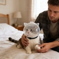 thumbnail image 4 of Multifunctional Cat Muzzle For Biting Licking Prevention Adjustable Breathable Collar Pet Accessory For Indoor Outdoor Use, 4 of 6