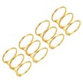 thumbnail image 1 of Unique Bargains 1.18' Dia. 3 Circle Detachable Metal Binder Rings Loose Leaf Rings, Gold Tone 4 Pack, 1 of 6