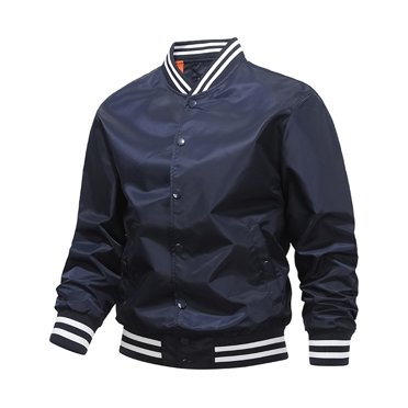 TJAZFJPA Casual Jackets for Men Big and Tall Men's College Jacket Classic Loose Lightweight Cotton Letterman Baseball Jacket M 4Xl Mens Jacket with Hood Lightweight