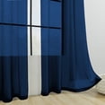 thumbnail image 4 of mtvxesu Solid Color Semi Sheer Polyester Gauze Curtains with Rod Pocket Design, Light Filtering, 39.37 X 51.18 Inches, for Living Room or Bedroom, 1 Panel, 4 of 6