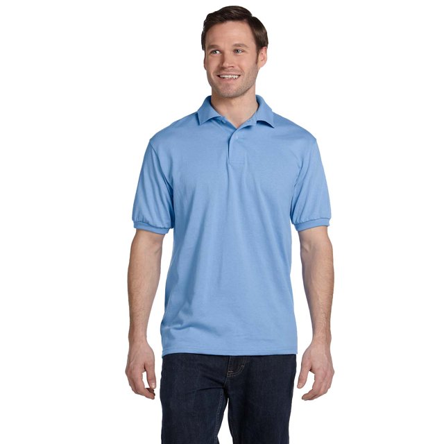 Hanes Adult Comfortblend Ecosmart Polo Jersey Shirt, Style 054X