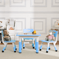 thumbnail image 3 of Ensemble Table et Chaises pour Enfants, Bureau pour Enfants à Hauteur Réglable avec 4 Chaises pour 2 à 10 Ans, Table d'Arts Multi-Activités pour Enfants avec Plateau pour Graffiti et Pattes Antidérapantes pour Salles de Classe, Garderies, Maison, 3 of 7