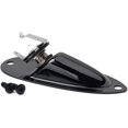 thumbnail image 1 of Boat Input Output Jack Plate Socket with Screws for Fender Strat Guitar Black, 1 of 5