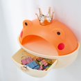 thumbnail image 3 of Waterproof Storage Hook  Punch-free  Cartoon Frog Shape  Multifunctional Anti-slip Storage Hooks  Drawer Design  Great Load Bearing  Wall Storage Box for Household Supplies, 3 of 8