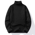 thumbnail image 2 of Men's Solid Knit Turtleneck, 2 of 7