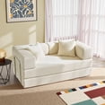thumbnail image 1 of YINIX 62.9"  Sofa Couch with Two Pillows,  Comfy Modular Convertable Sofa Bed for Living Room and Small Spaces, Beige, 1 of 9