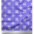 thumbnail image 1 of Soimoi Poly Georgette Fabric Circle & Floral Artistic Printed Fabric 1 Yard 42 Inch Wide, 1 of 1