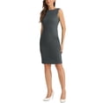 thumbnail image 4 of INSPIRE CHIC Robe Fourreau d'Halloween pour Femme Sans Manches à Encolure Bateau Robe de Bureau Gris TG, 4 of 6