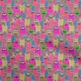 thumbnail image 1 of oneOone Cotton Poplin Fuschia Pink Fabric Abstracts Craft Projects Decor Fabric Printed By The Yard 42 Inch Wide, 1 of 5