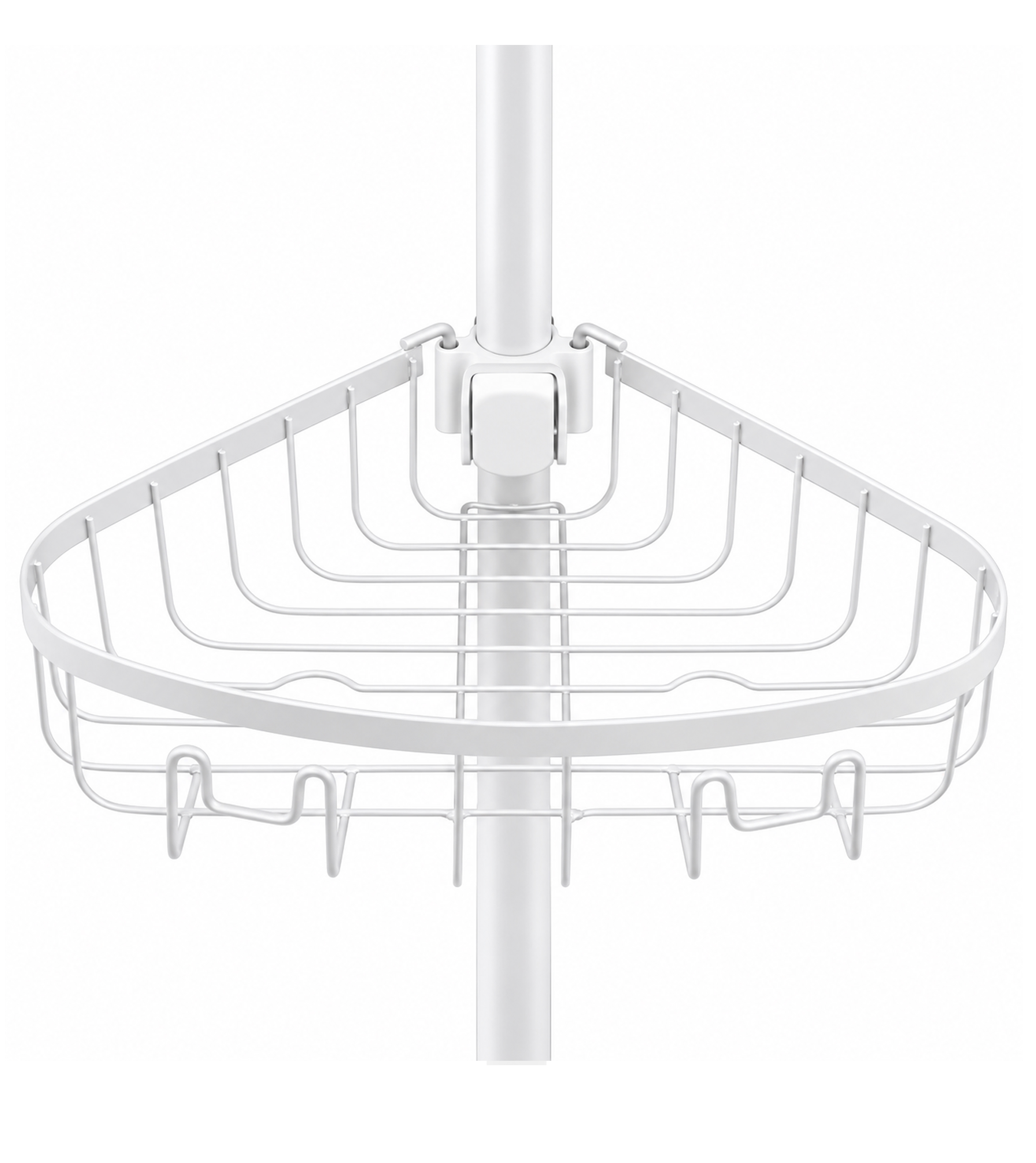 Era Neil Pole Shower Caddy White, 11.69 x 96in