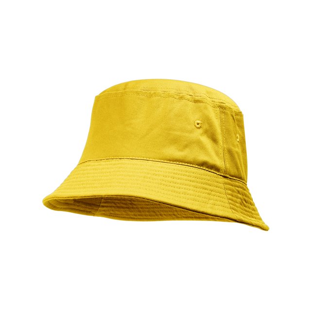 TopHeadwear Blank Cotton Bucket Hat - Yellow - Large/X-Large