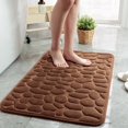 thumbnail image 1 of Super Water Absorbent Memory Foam Bath Mat Cobblestone Bathroom Rugs Machine Washable Bath Rugs 16 x 24 inch, 1 of 10