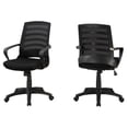 thumbnail image 3 of Monarch Specialties Office Chair, Adjustable Height, Swivel, Ergonomic, Armrests, Computer Desk, Work, Metal, Mesh, Black, Contemporary, Modern, 3 of 3