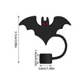 thumbnail image 2 of 3D Bat Straw Covers Cap For Cup Cute Bat Straw Topper Funny Mini Split Stand Ground plus plus Tube Pencil for Classroom Umbrellas for Drinks for Kids Umbrellas Reusable, 2 of 3