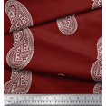 thumbnail image 3 of Soimoi Rayon Crepe Fabric Paisley Block Decor Fabric Printed Yard 46 Inch Wide, 3 of 3