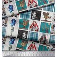 thumbnail image 2 of Soimoi Polyester Crepe Fabric Check,Women & Camera Patchwork Decor Fabric Printed Yard 52 Inch Wide, 2 of 3